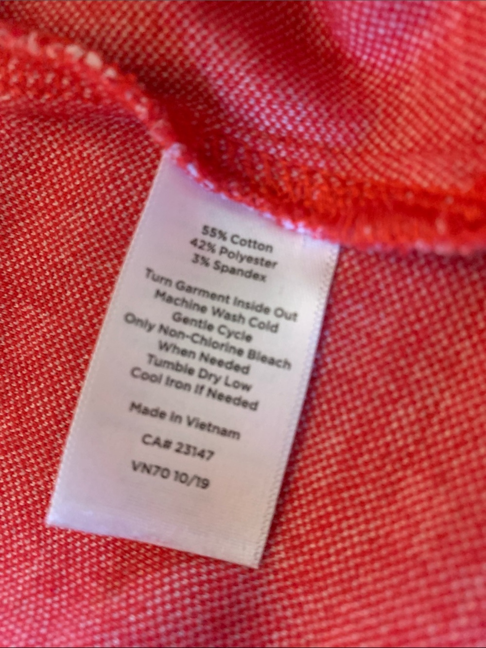 Talbots Women's Red and White Gingham Sleeveless Tank Large - Picture 7 of 8